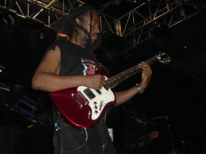 David Hinds, guitarist/singer/founder of Steel Pulse, plays his custom EXP-PRO.